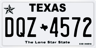 TX license plate DQZ4572