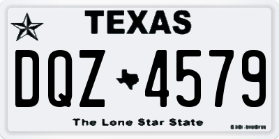 TX license plate DQZ4579