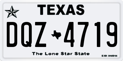 TX license plate DQZ4719