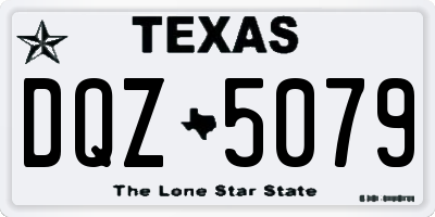 TX license plate DQZ5079