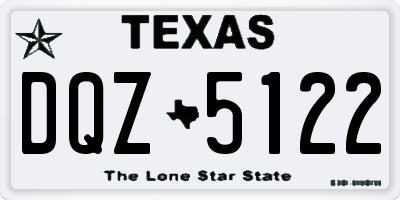 TX license plate DQZ5122