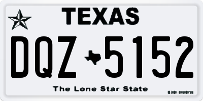 TX license plate DQZ5152