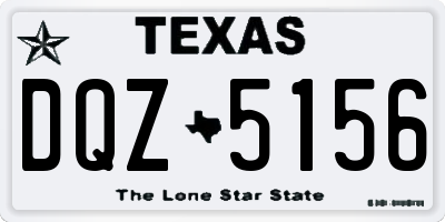 TX license plate DQZ5156