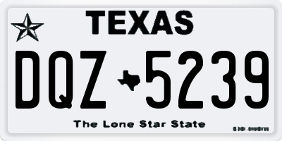 TX license plate DQZ5239