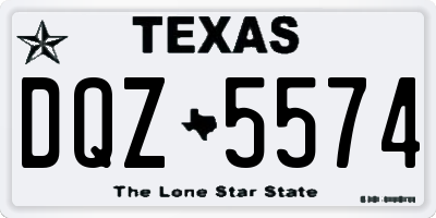 TX license plate DQZ5574
