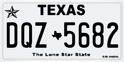 TX license plate DQZ5682