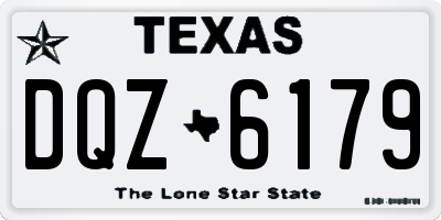 TX license plate DQZ6179