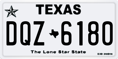 TX license plate DQZ6180