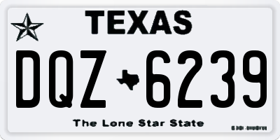 TX license plate DQZ6239