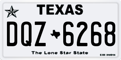 TX license plate DQZ6268