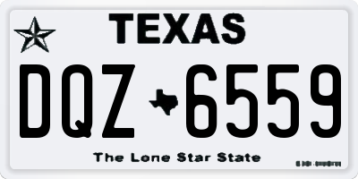 TX license plate DQZ6559