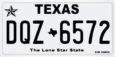 TX license plate DQZ6572