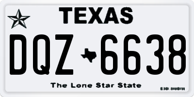 TX license plate DQZ6638