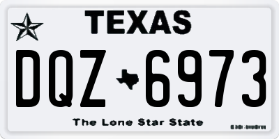 TX license plate DQZ6973