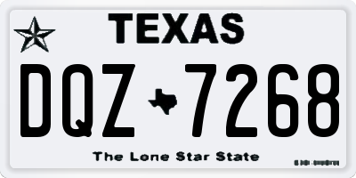 TX license plate DQZ7268