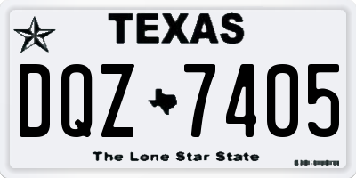 TX license plate DQZ7405