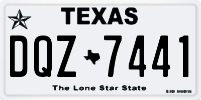 TX license plate DQZ7441
