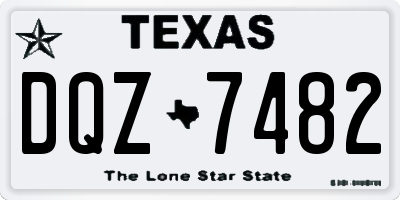 TX license plate DQZ7482