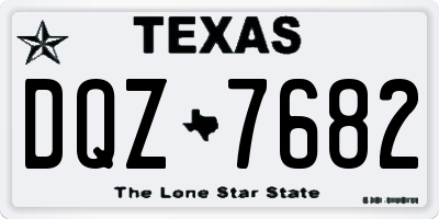 TX license plate DQZ7682