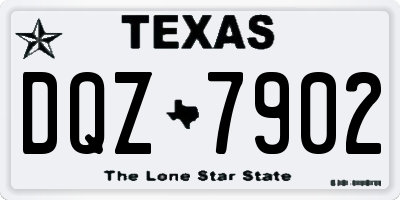 TX license plate DQZ7902
