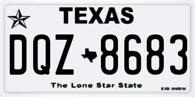 TX license plate DQZ8683