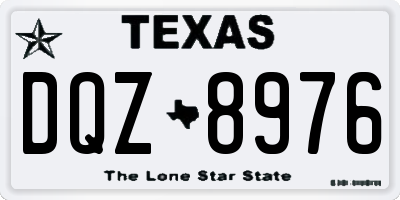 TX license plate DQZ8976