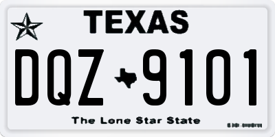 TX license plate DQZ9101