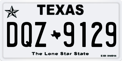 TX license plate DQZ9129