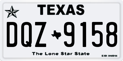 TX license plate DQZ9158