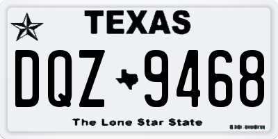 TX license plate DQZ9468