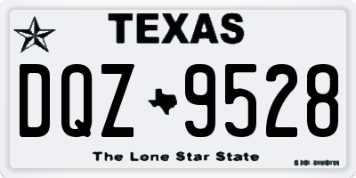 TX license plate DQZ9528