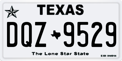 TX license plate DQZ9529