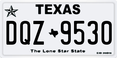 TX license plate DQZ9530