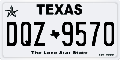 TX license plate DQZ9570