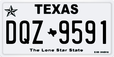 TX license plate DQZ9591