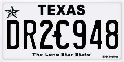 TX license plate DR2C948