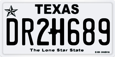 TX license plate DR2H689