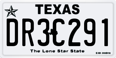 TX license plate DR3C291