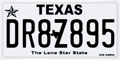 TX license plate DR8Z895