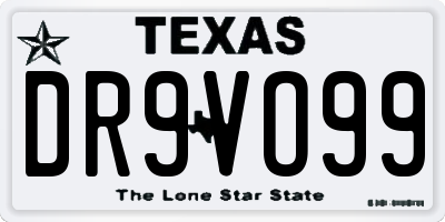 TX license plate DR9VO99