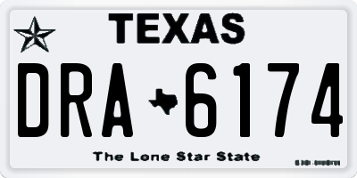 TX license plate DRA6174