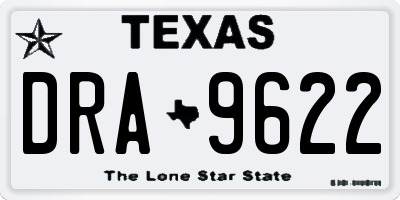TX license plate DRA9622