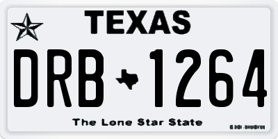 TX license plate DRB1264