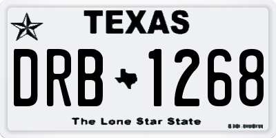 TX license plate DRB1268