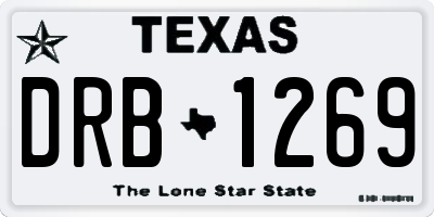 TX license plate DRB1269
