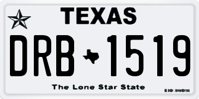 TX license plate DRB1519