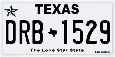 TX license plate DRB1529
