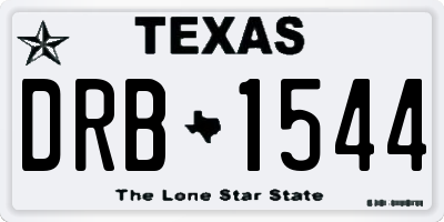 TX license plate DRB1544