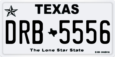 TX license plate DRB5556