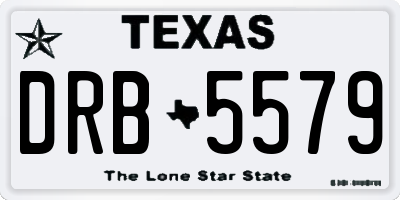TX license plate DRB5579